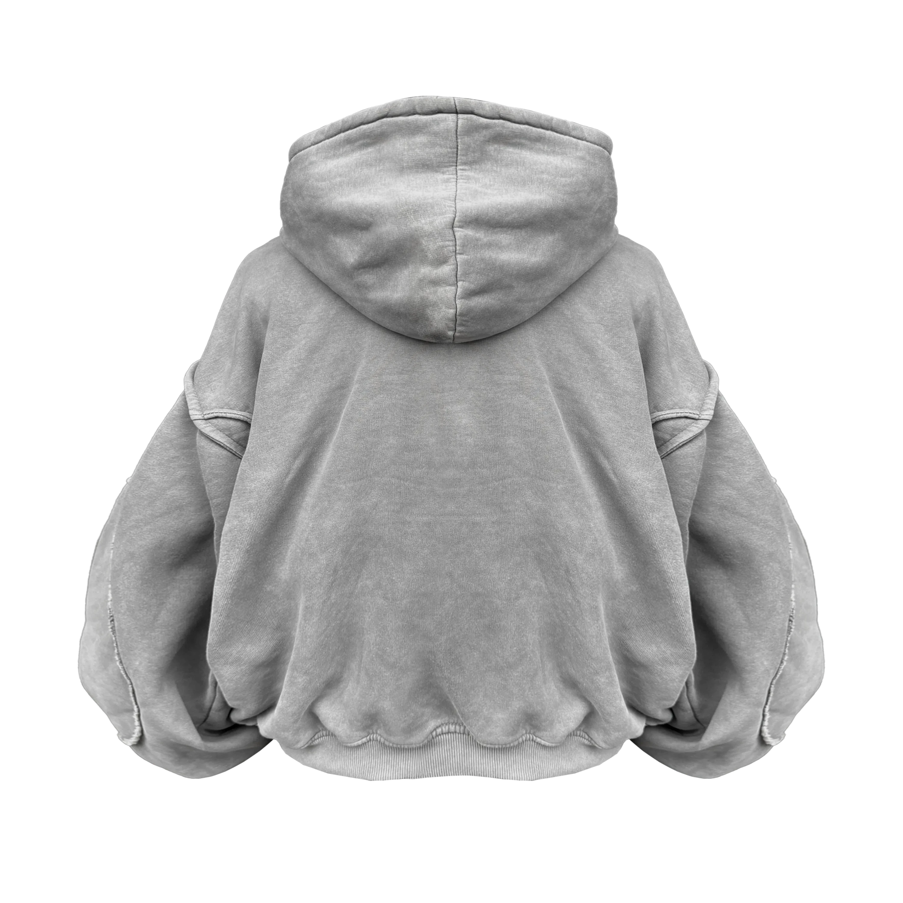 Vintage Washed Star Gray Hoodie