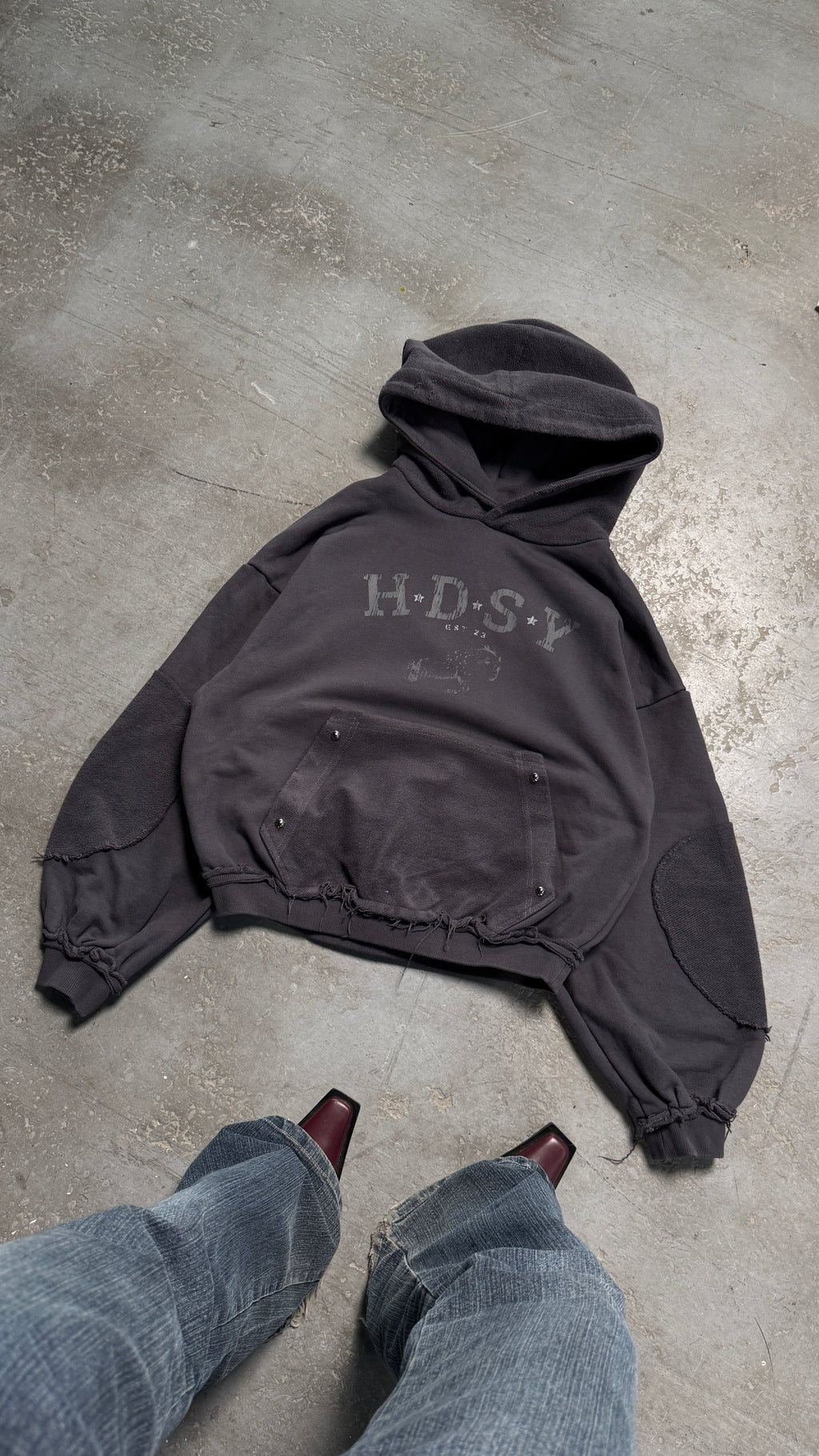 HDSY graphite hoodie