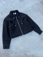 Black raw jacket