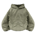 Vintage Washed Star Matcha Hoodie
