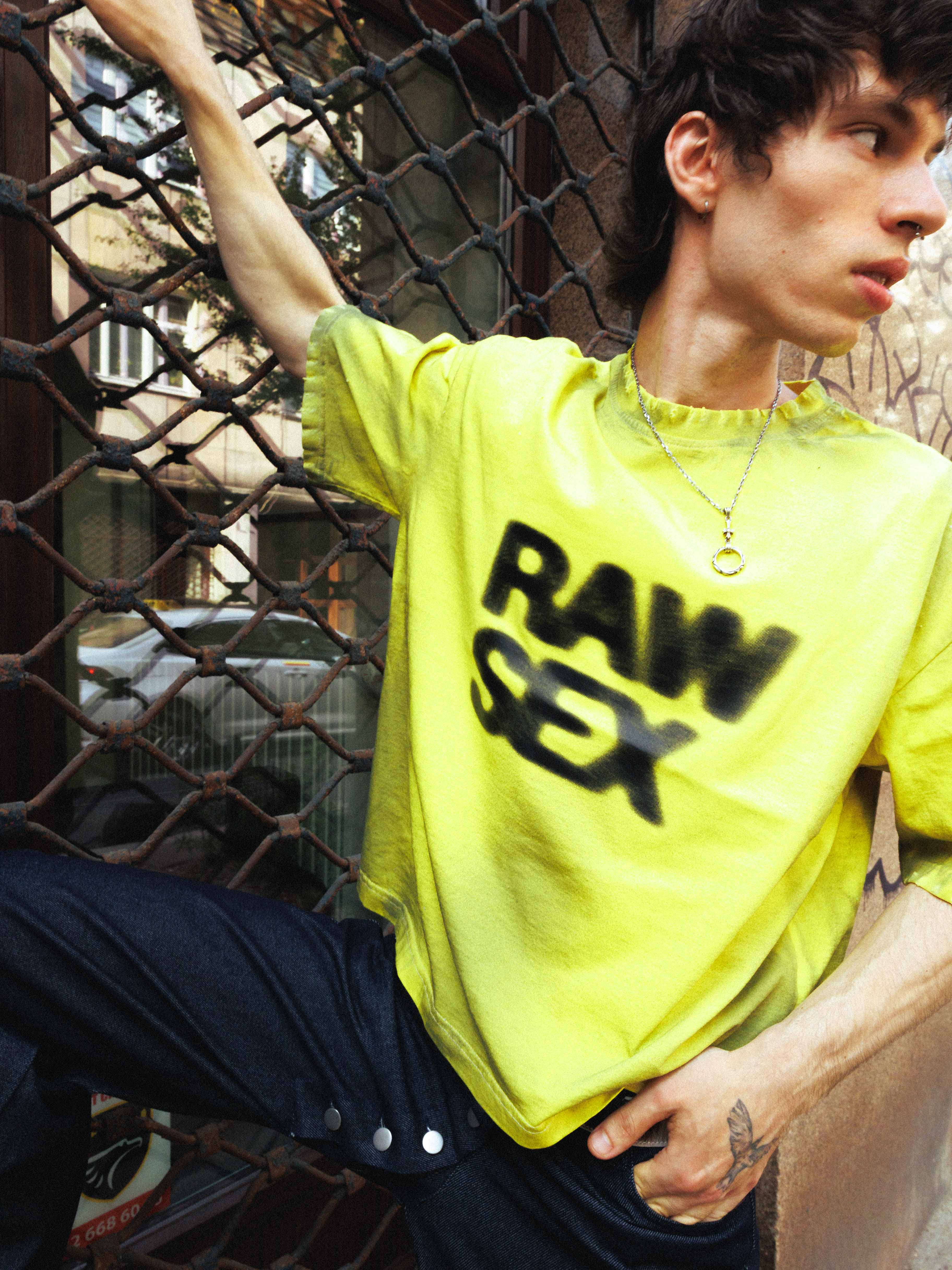Toxic yellow raw sex  t-shirt