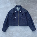 Blue raw jacket