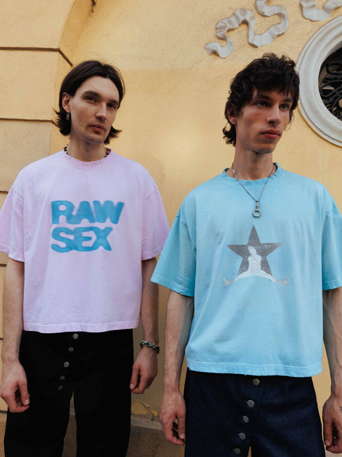 Baby pink raw sex t-shirt