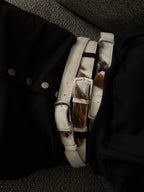 Cowhide leather belt