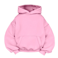Baby pink basic hoodie
