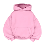 Baby pink basic hoodie