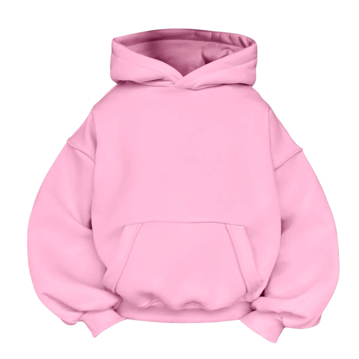 Baby pink basic hoodie
