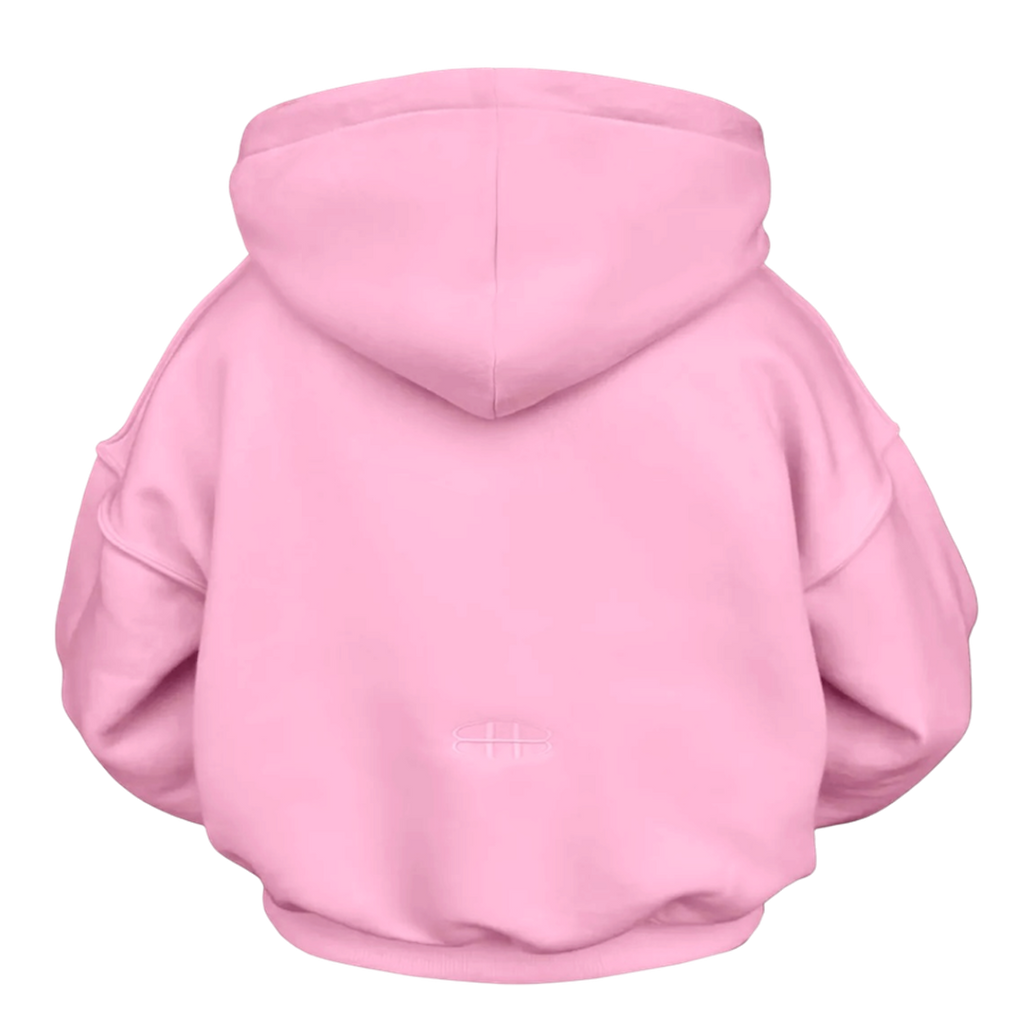 Baby pink basic hoodie