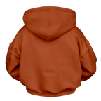 Dark orange basic hoodie