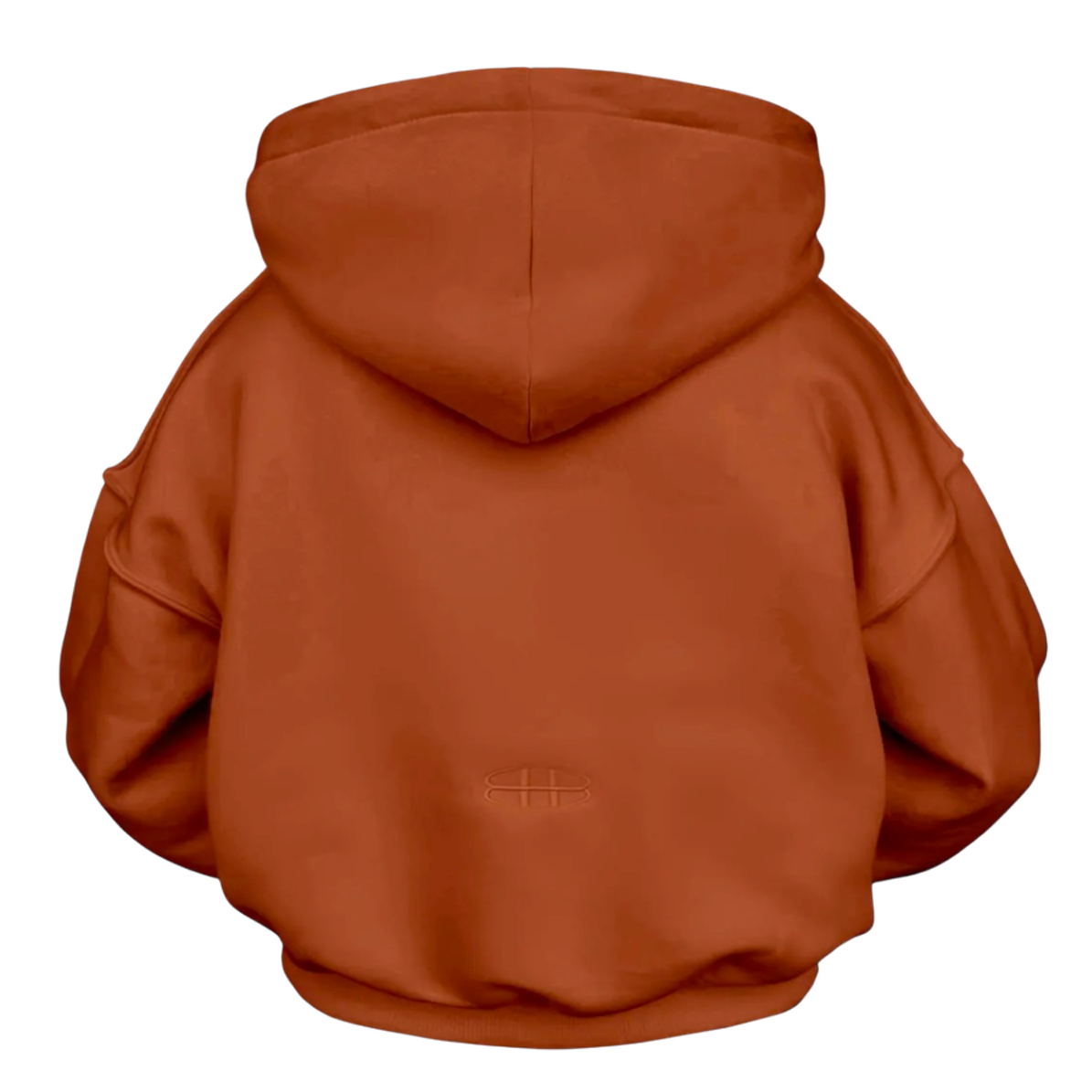 Dark orange basic hoodie