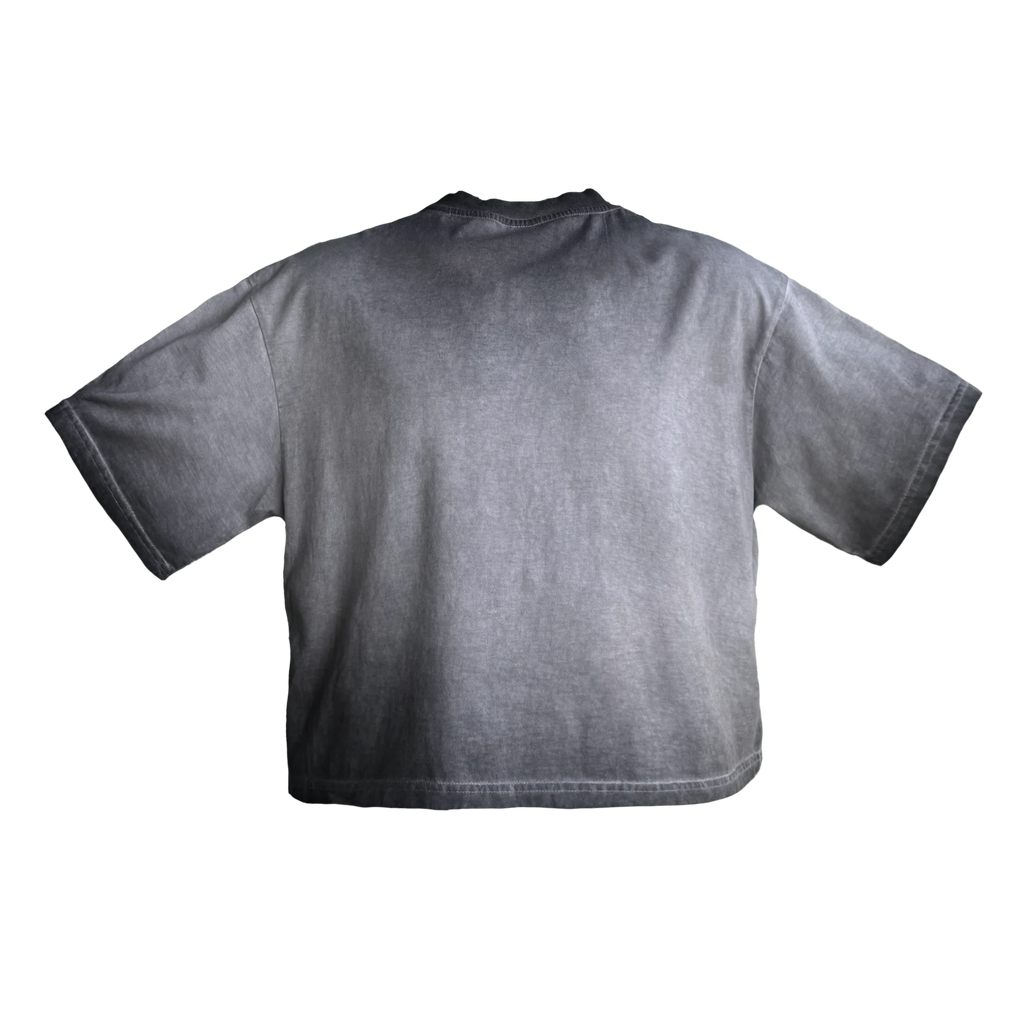 Vintage washed gray star t-shirt