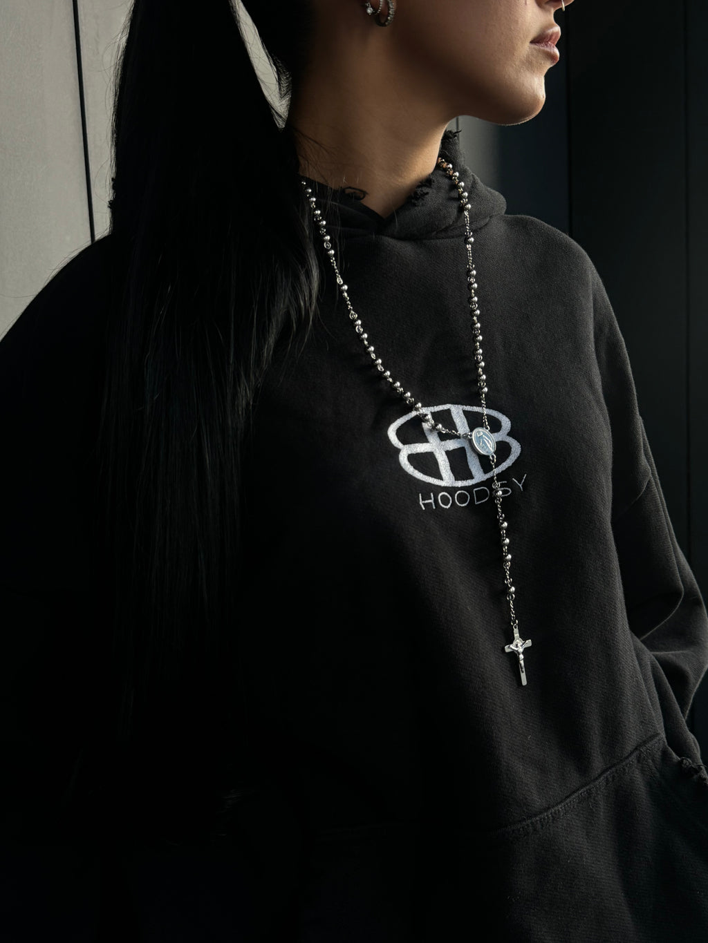 Vintage black hoodie