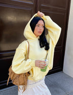Yellow basic hoodie