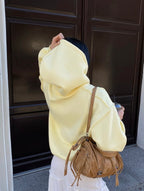 Yellow basic hoodie