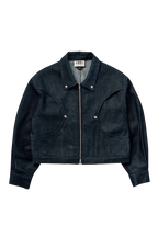 Blue raw jacket
