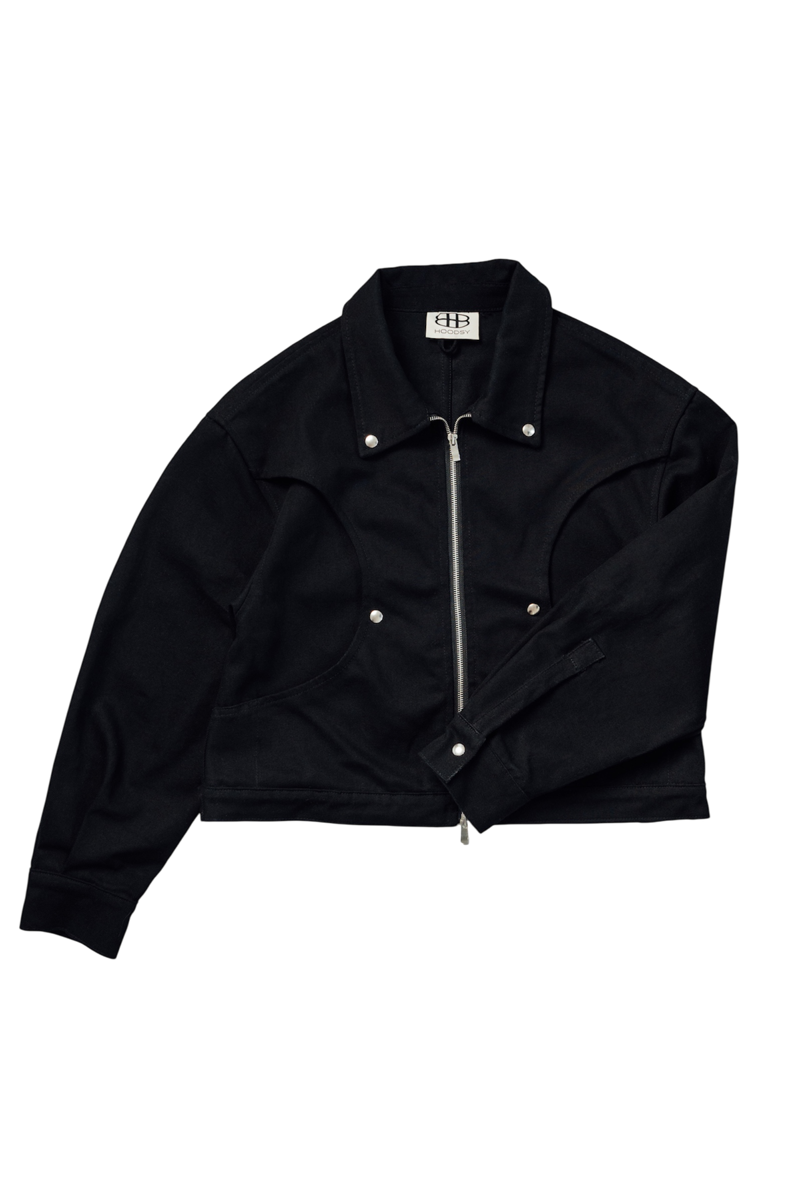 Black raw jacket