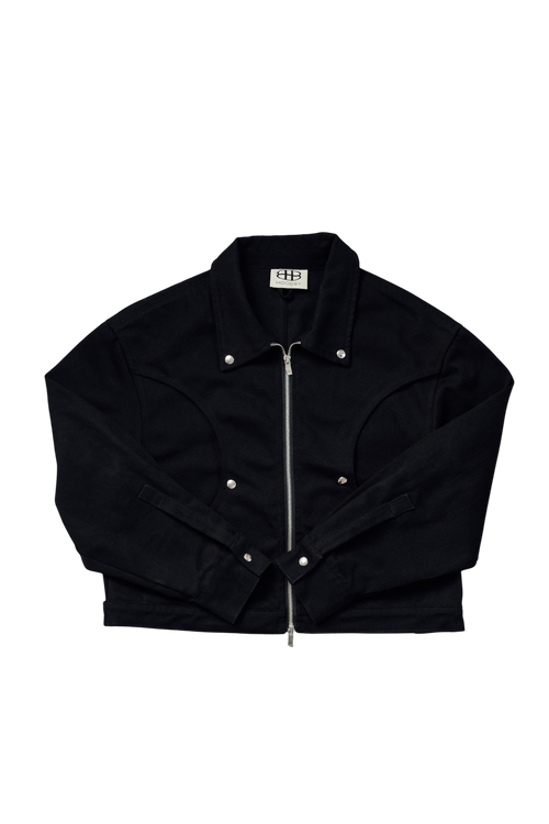 Black raw jacket