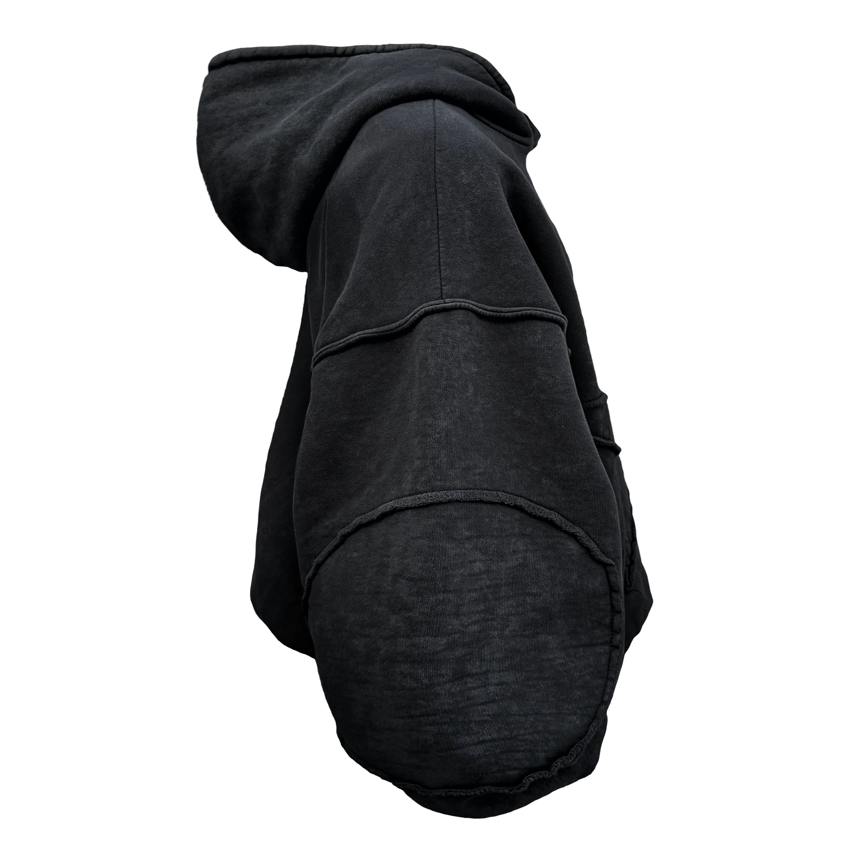 Vintage Washed Star Black Hoodie