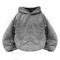 Vintage Washed Star Gray Hoodie