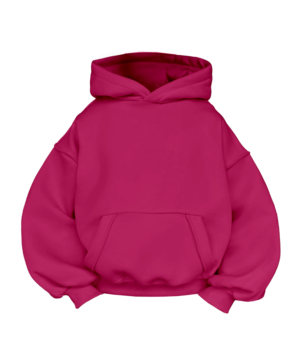 Pink basic hoodie