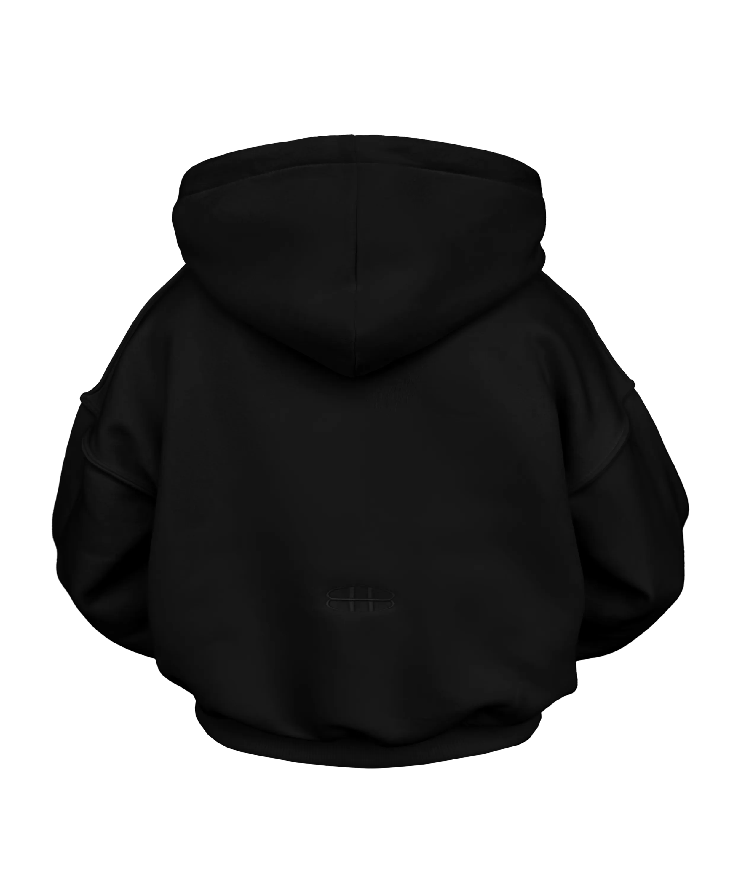 Black basic hoodie
