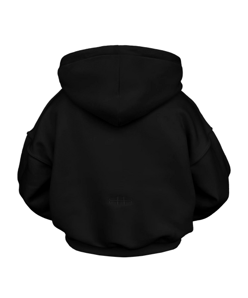 Black basic hoodie